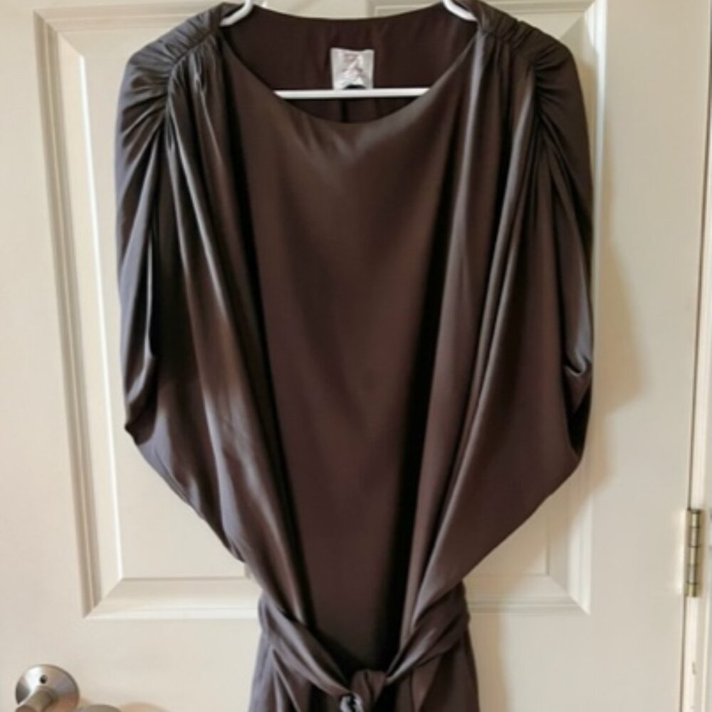 SUZI CHIN FOR MAGGY BOUTIQUE: WOMENS HIGHER-END SILK FASHION DRESS-SIZE 4